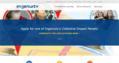 Desktop Screenshot of ingenuity-inc.org